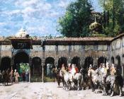 Circassian Knights Waiting for Their Leader - 阿尔贝托·帕西尼